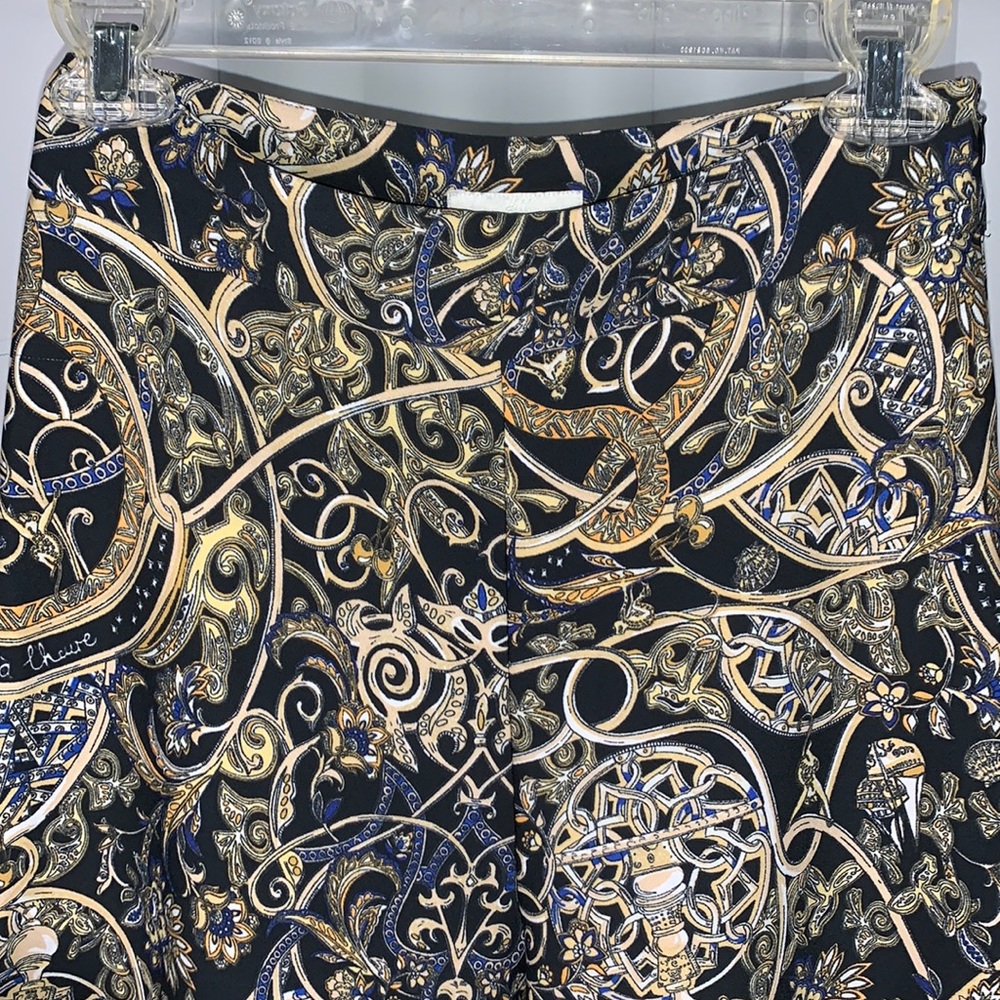 H&M Wide Leg High Waist Printed Pants